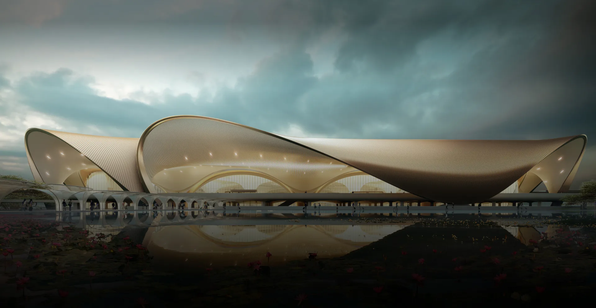 Architectural visualisation of Navi Mumbai International Airport